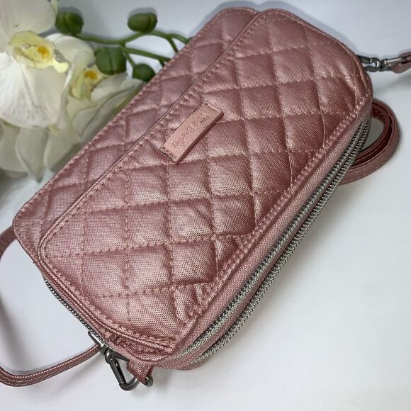NEW Vera Bradley Nylon Organizer Crossbody Pink Small - Picture 14 of 14